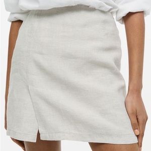 H&M Linen Skirt NEW